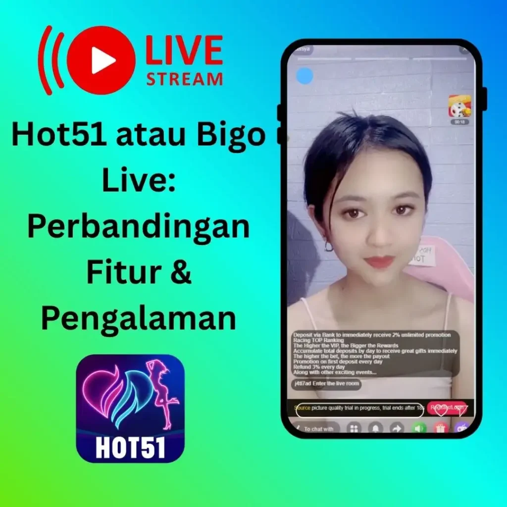 Hot51 atau Bigo Live: Perbandingan Fitur & Pengalaman